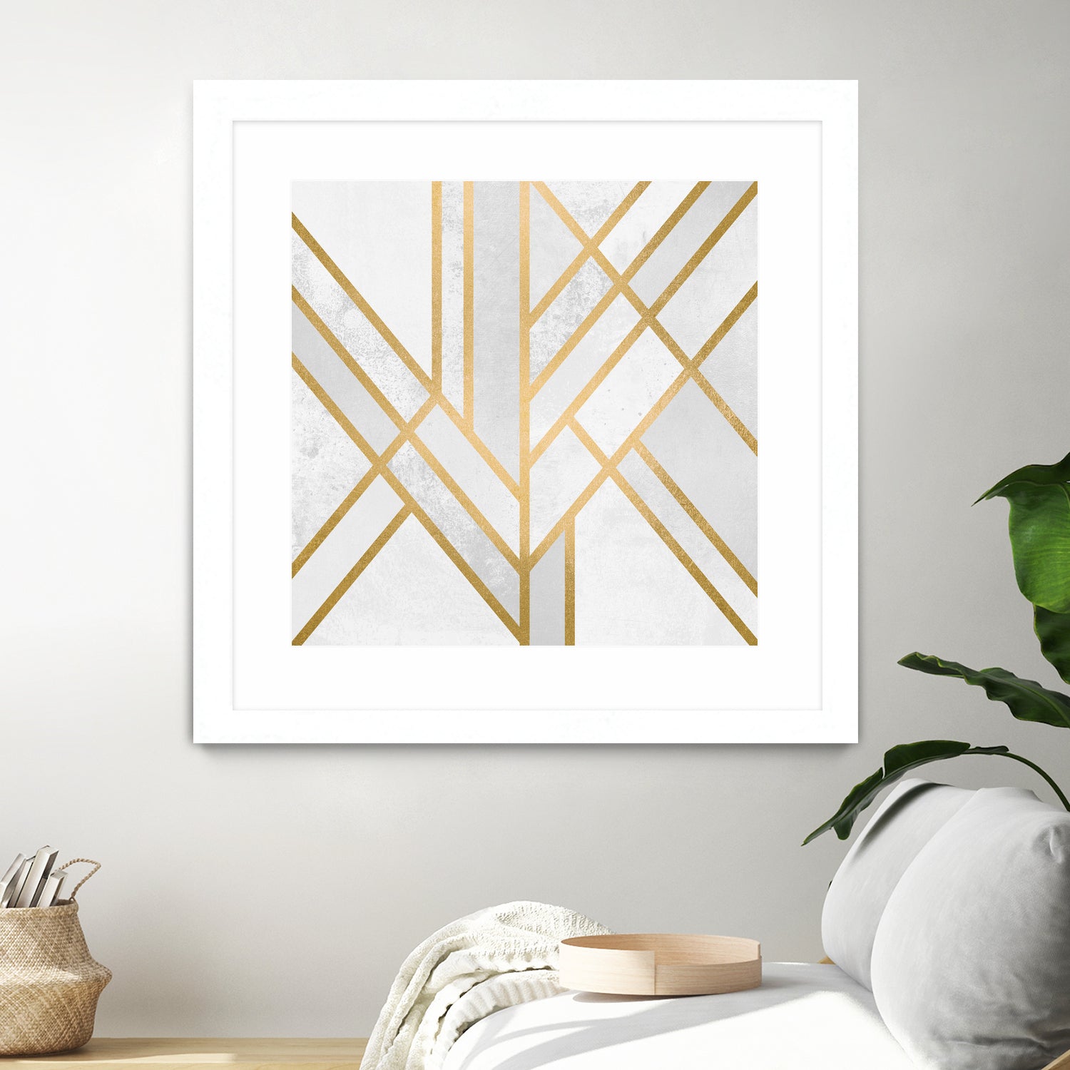 Art Deco Geometry by Elisabeth Fredriksson on GIANT ART - white digital painting