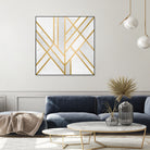 Art Deco Geometry by Elisabeth Fredriksson on GIANT ART - white digital painting