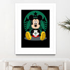 Disney Mickey Starbucks Lover by Nguyet Nguyen Thi Bich on GIANT ART - green character design