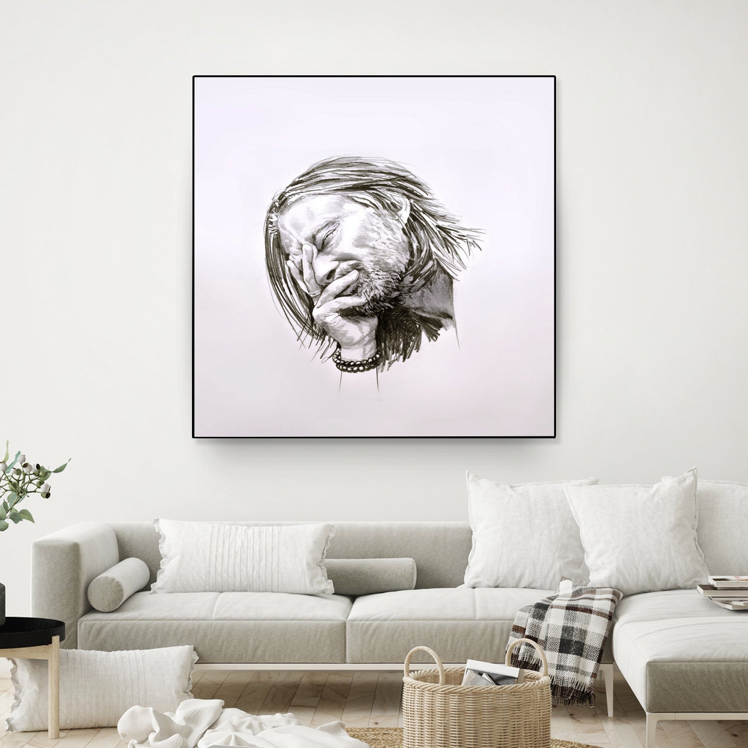 Thom Yorke by Raquel García Maciá on GIANT ART - white mixed media