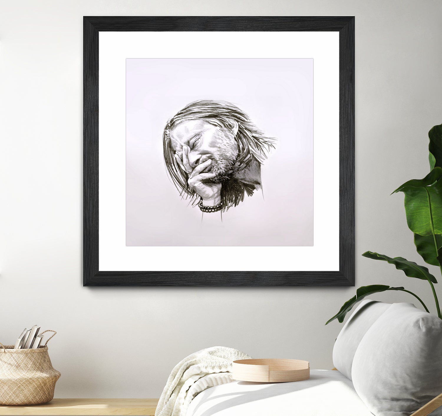 Thom Yorke by Raquel García Maciá on GIANT ART - white mixed media