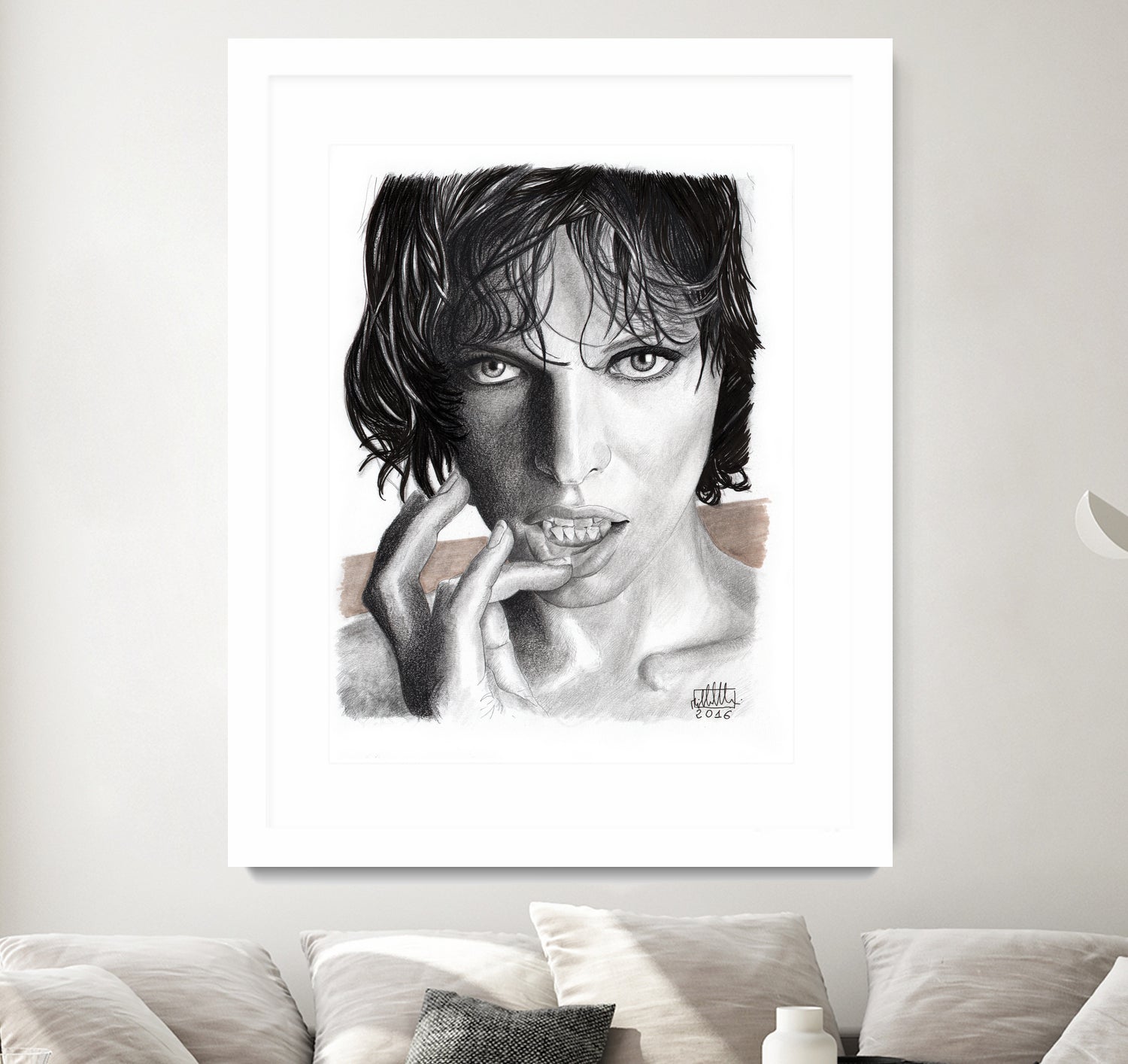 Milla Jovovich by Michele Amadesi on GIANT ART - black mixed media