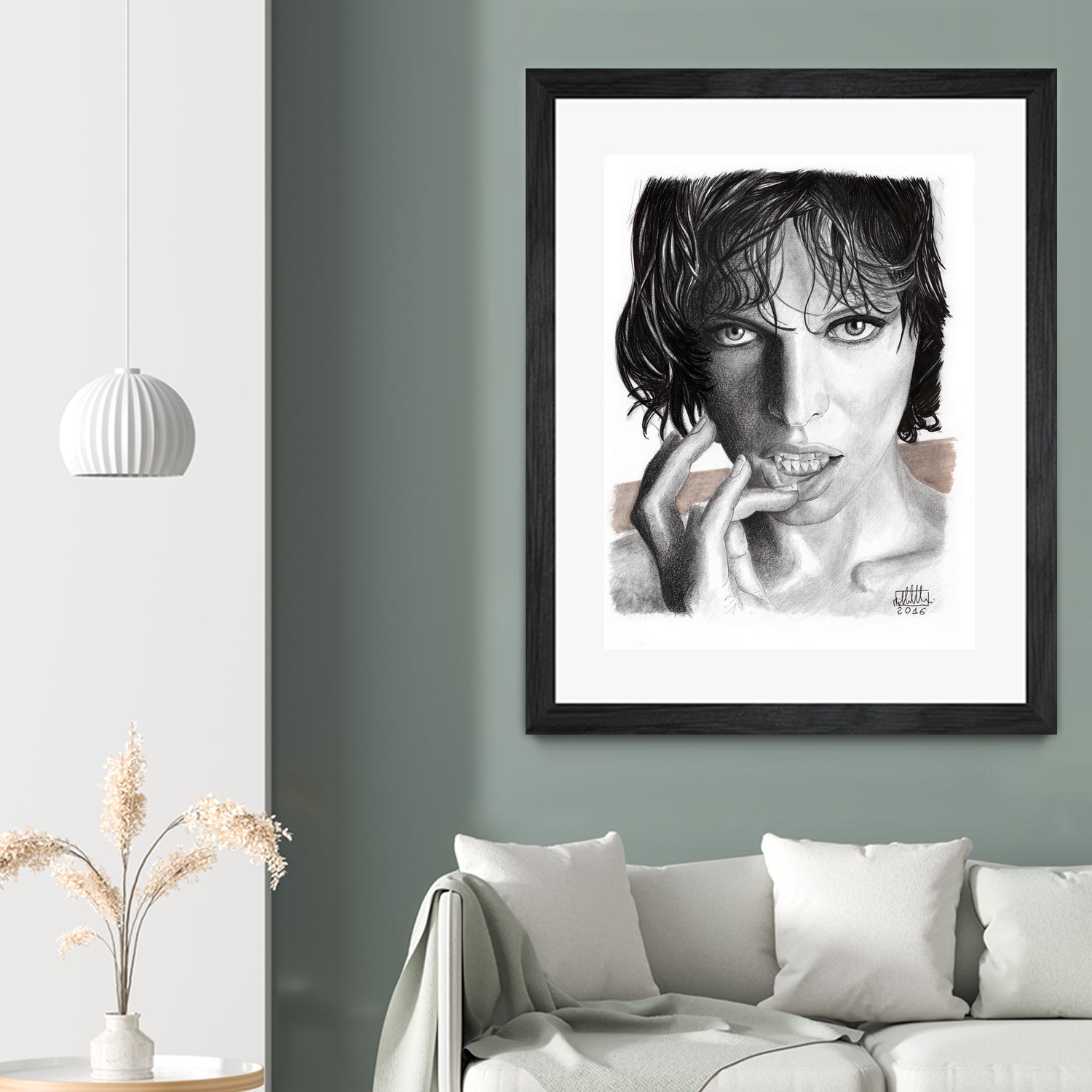 Milla Jovovich by Michele Amadesi on GIANT ART - black mixed media