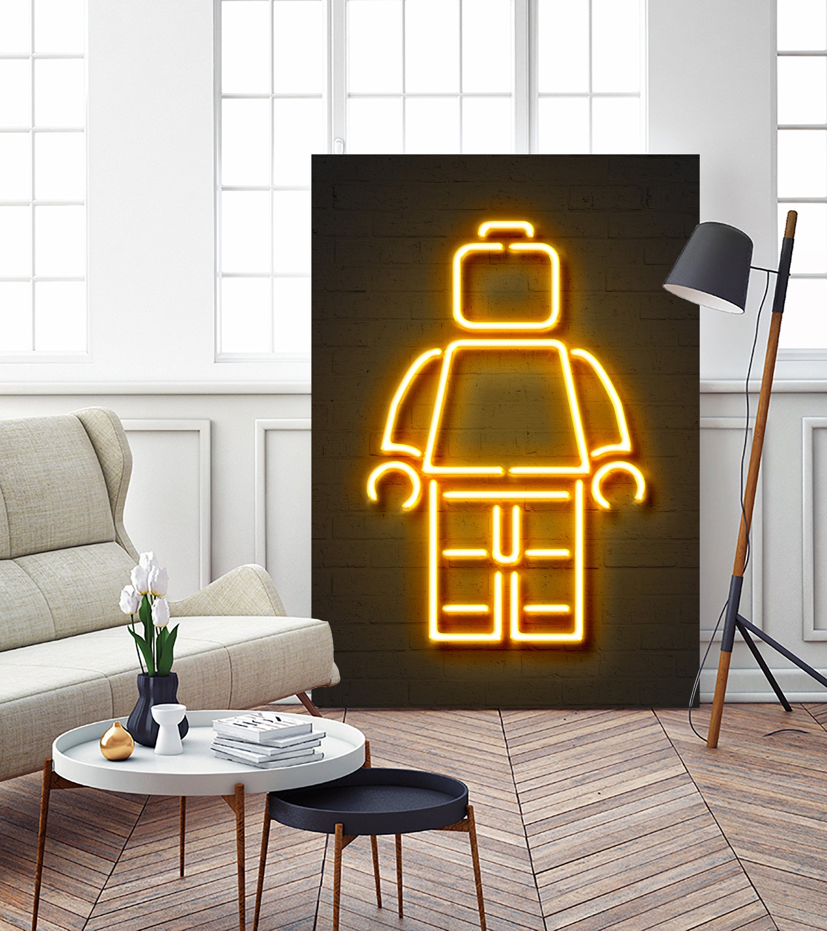 Minifig by Octavian Mihai Mielu on GIANT ART - yellow 3d art