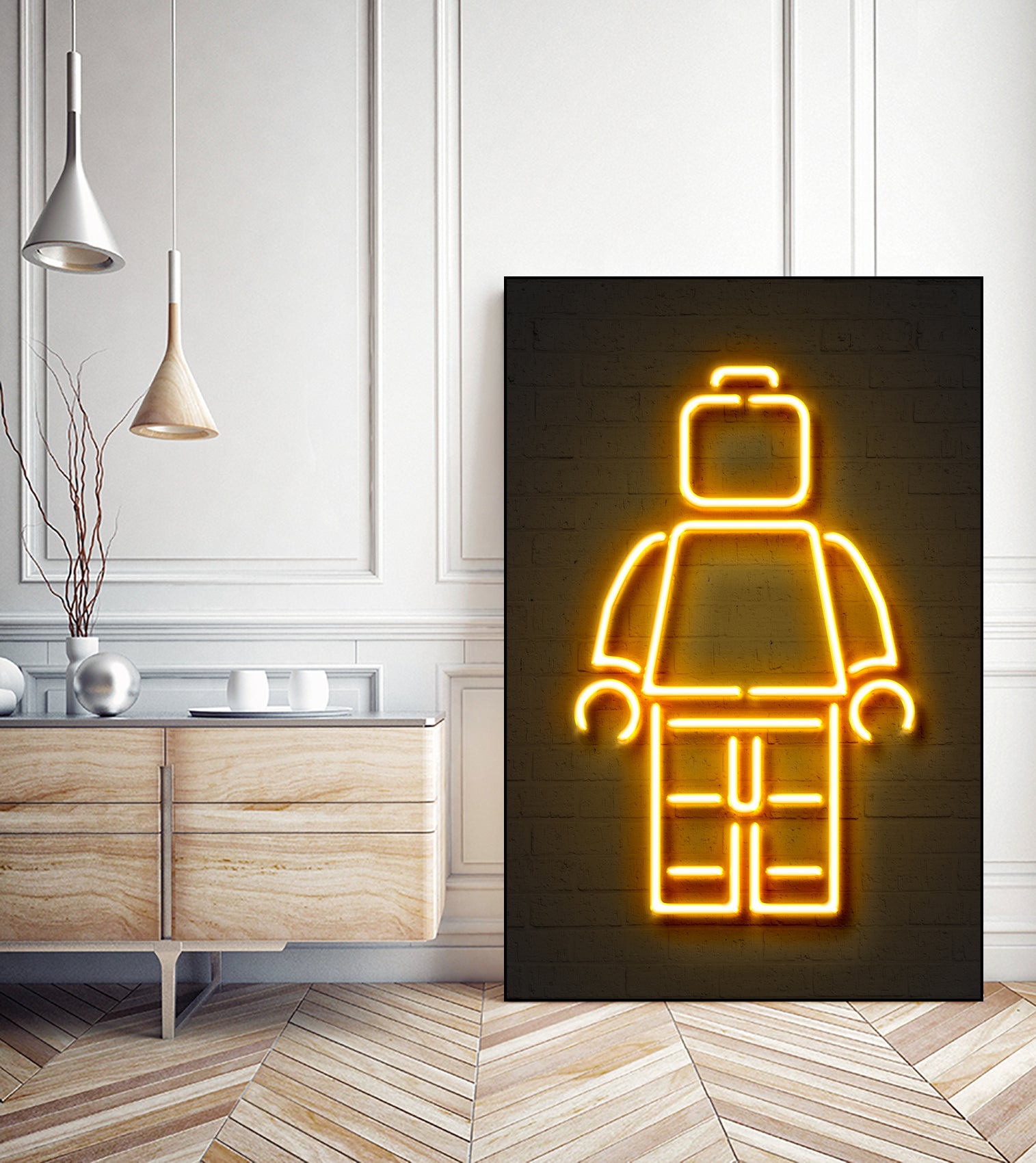 Minifig by Octavian Mihai Mielu on GIANT ART - yellow 3d art