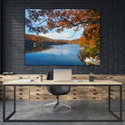 Lake Killarney in Autumn Beauty by Susan Kline on GIANT ART - blue photo illustration