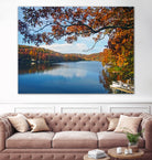 Lake Killarney in Autumn Beauty by Susan Kline on GIANT ART - blue photo illustration