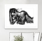 Male Pose 1416 by Rafael Salazar on GIANT ART - black digital painting