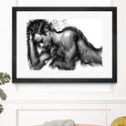 Male Pose 1416 by Rafael Salazar on GIANT ART - black digital painting