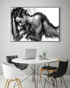 Male Pose 1416 by Rafael Salazar on GIANT ART - black digital painting