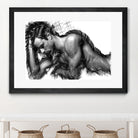 Male Pose 1416 by Rafael Salazar on GIANT ART - black digital painting