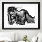 Male Pose 1416 by Rafael Salazar on GIANT ART - black digital painting