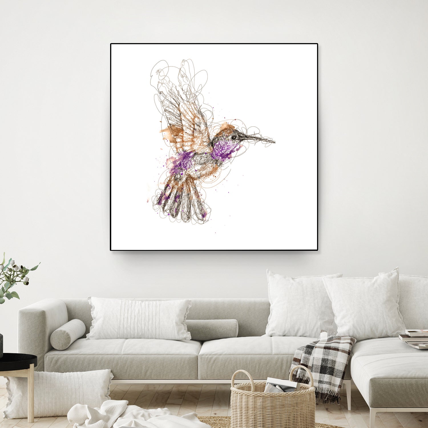 hummingbird by mohammad isman on GIANT ART - white digital painting