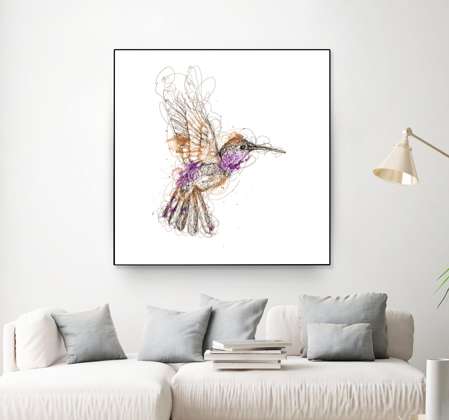 hummingbird by mohammad isman on GIANT ART - white digital painting