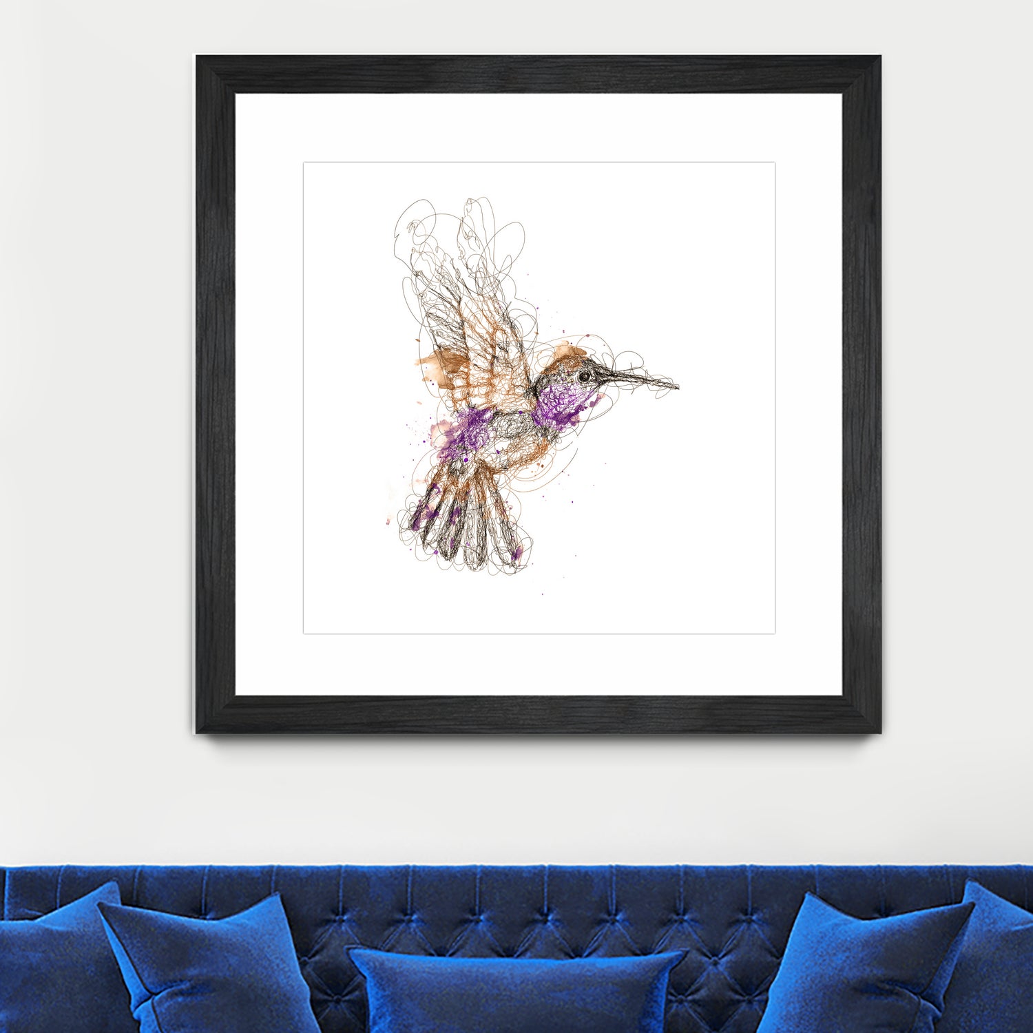 hummingbird by mohammad isman on GIANT ART - white digital painting