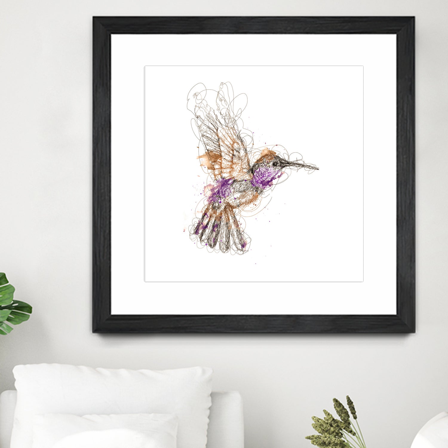 hummingbird by mohammad isman on GIANT ART - white digital painting