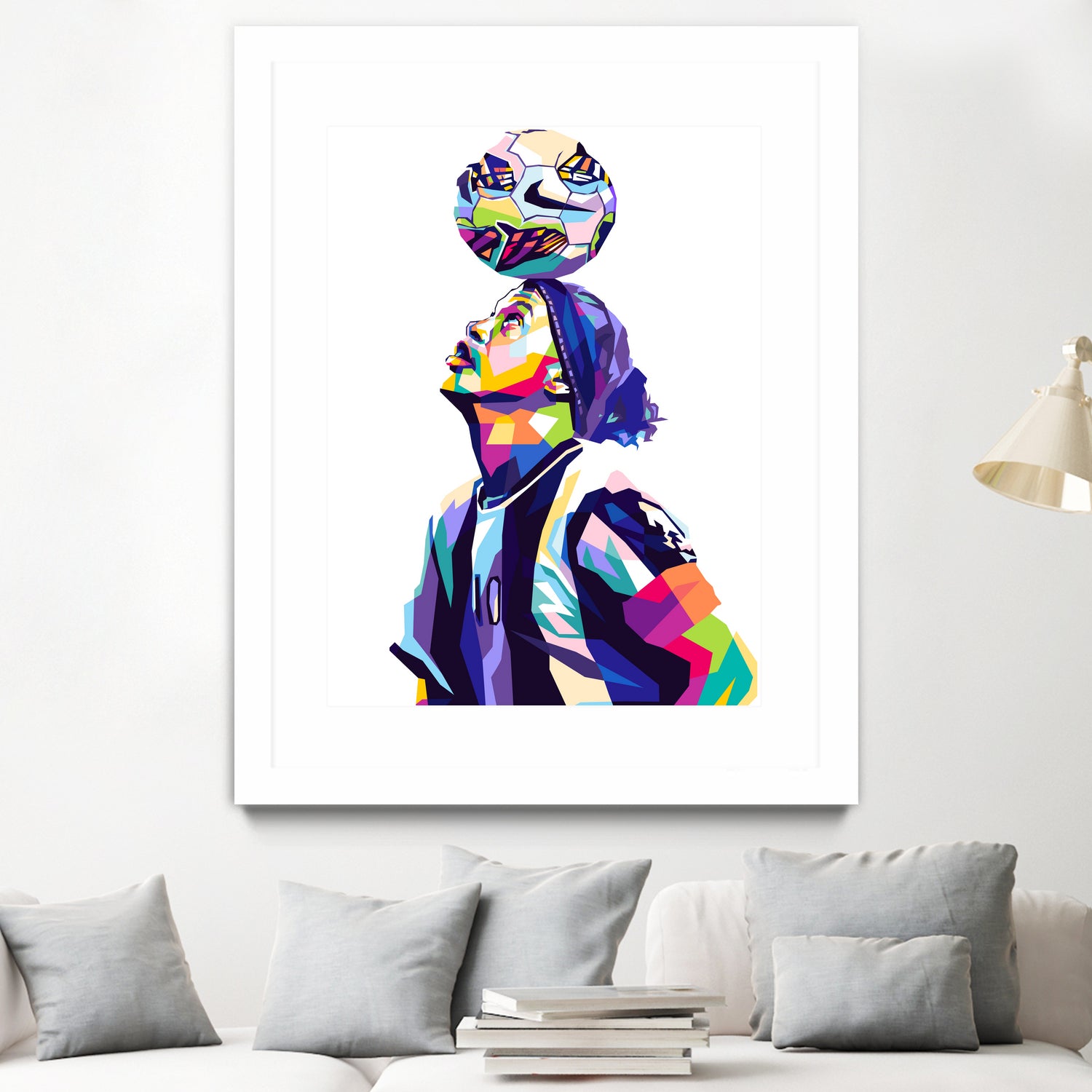 Ronaldinho Pop Art by Shichiro Ken on GIANT ART - white character design