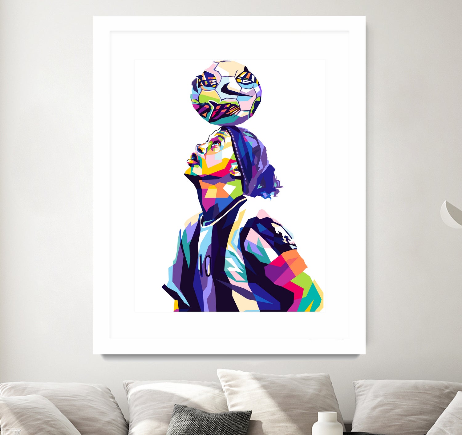 Ronaldinho Pop Art by Shichiro Ken on GIANT ART - white character design