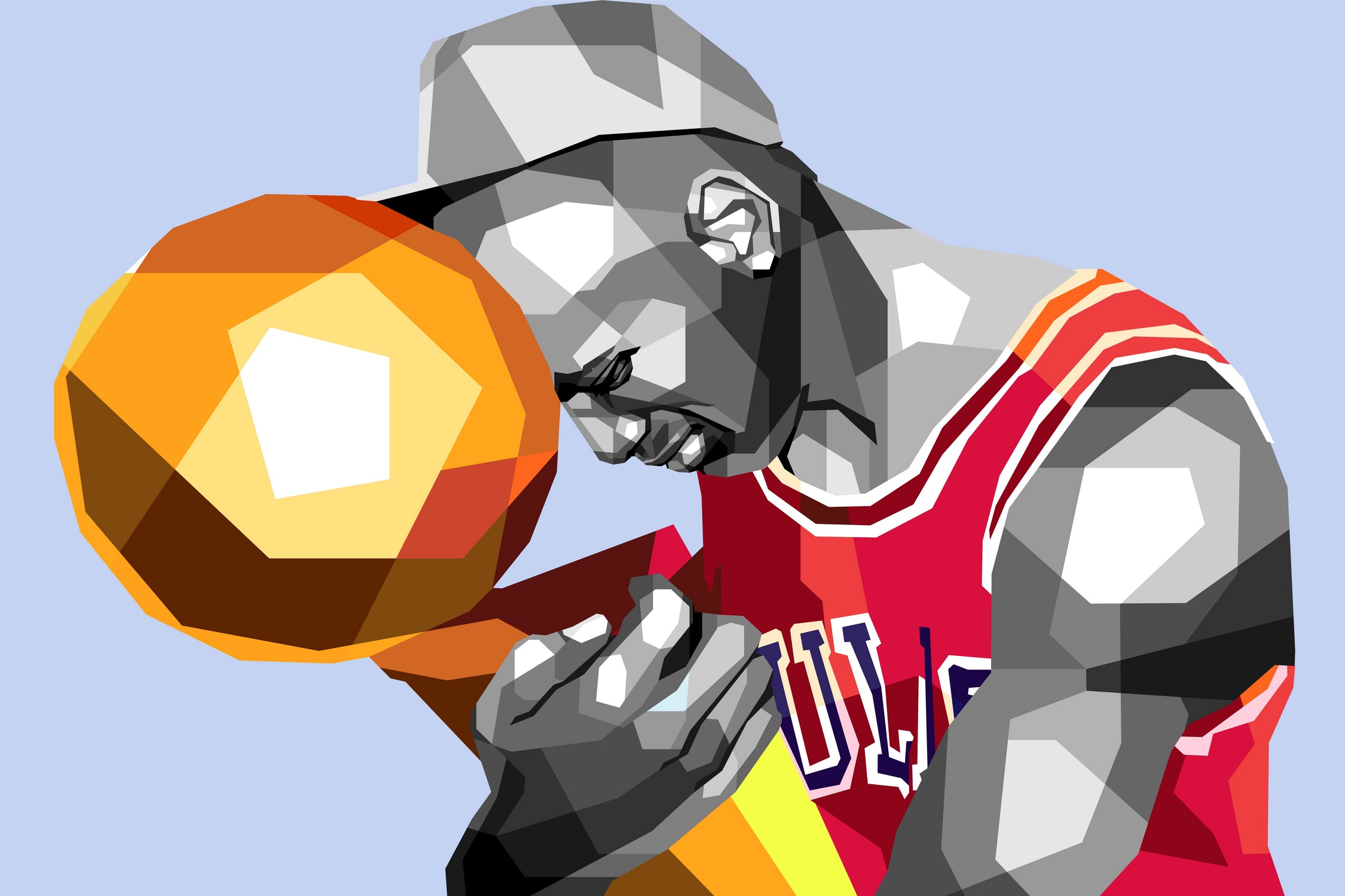 Legends Basketball Pop Art by Shichiro Ken on GIANT ART - gray character design