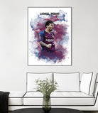 Lionel Messi Watercolor by Septiyan Nugroho on GIANT ART - white digital painting