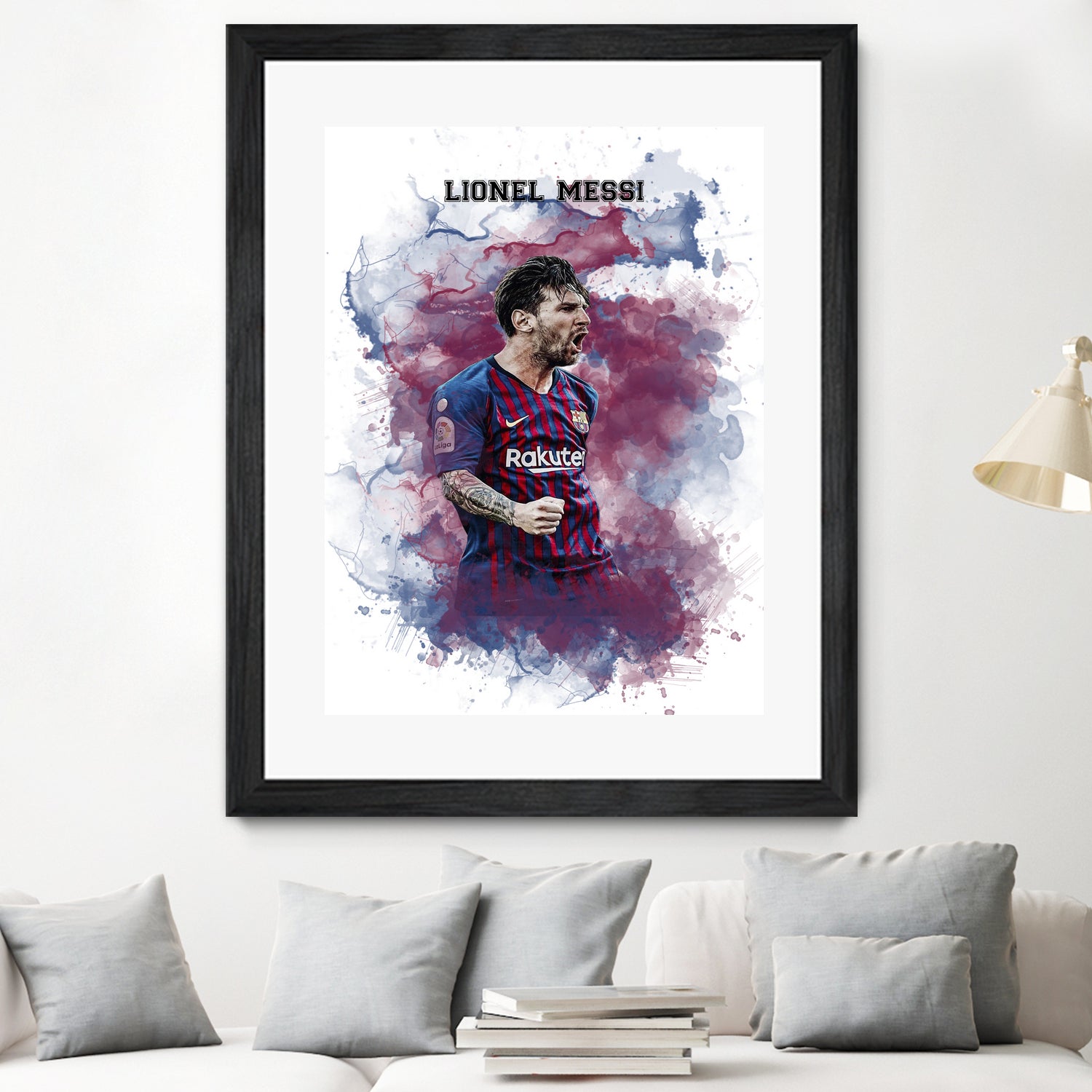 Lionel Messi Watercolor by Septiyan Nugroho on GIANT ART - white digital painting