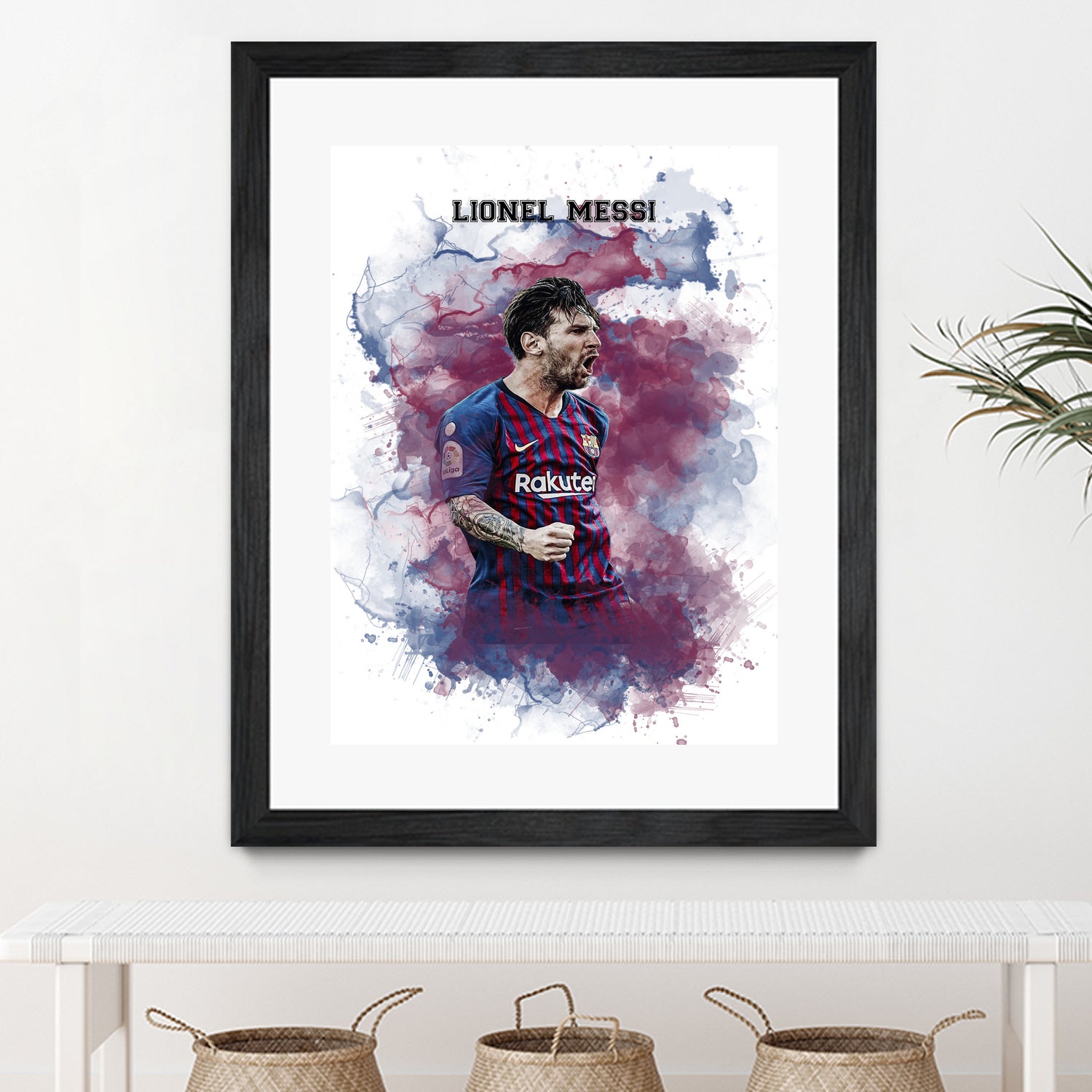 Lionel Messi Watercolor by Septiyan Nugroho on GIANT ART - white digital painting