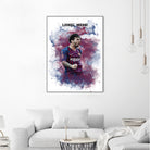 Lionel Messi Watercolor by Septiyan Nugroho on GIANT ART - white digital painting