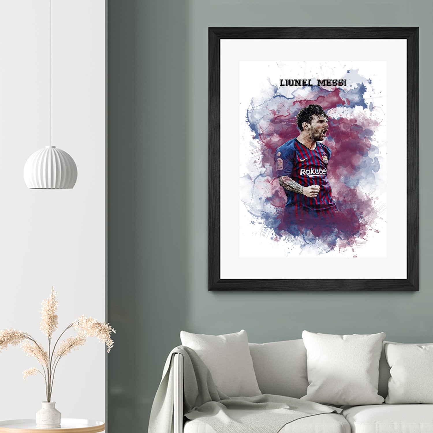 Lionel Messi Watercolor by Septiyan Nugroho on GIANT ART - white digital painting