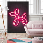 Balloon dog by Octavian Mihai Mielu on GIANT ART - pink 3d art