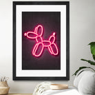 Balloon dog by Octavian Mihai Mielu on GIANT ART - pink 3d art