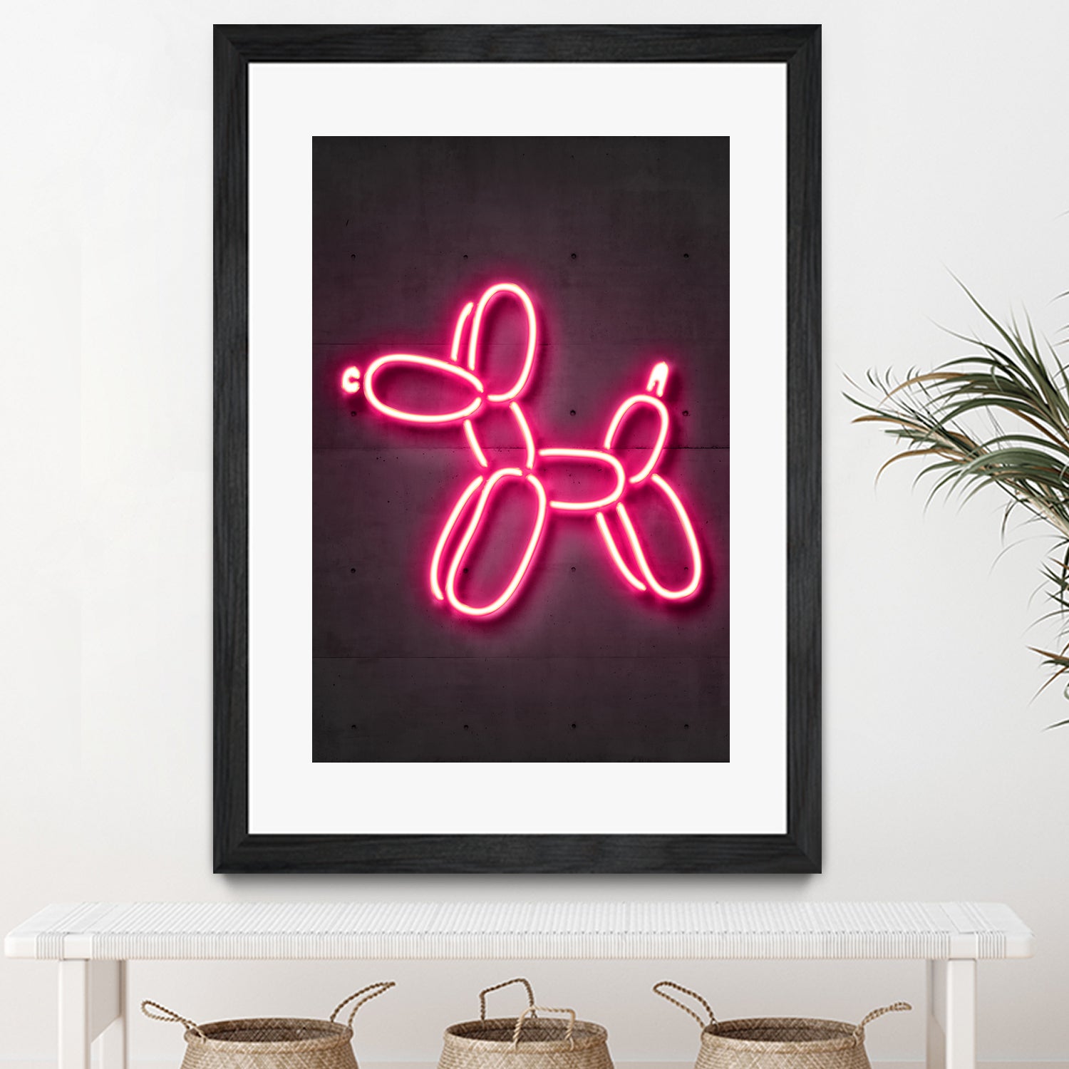 Balloon dog by Octavian Mihai Mielu on GIANT ART - pink 3d art