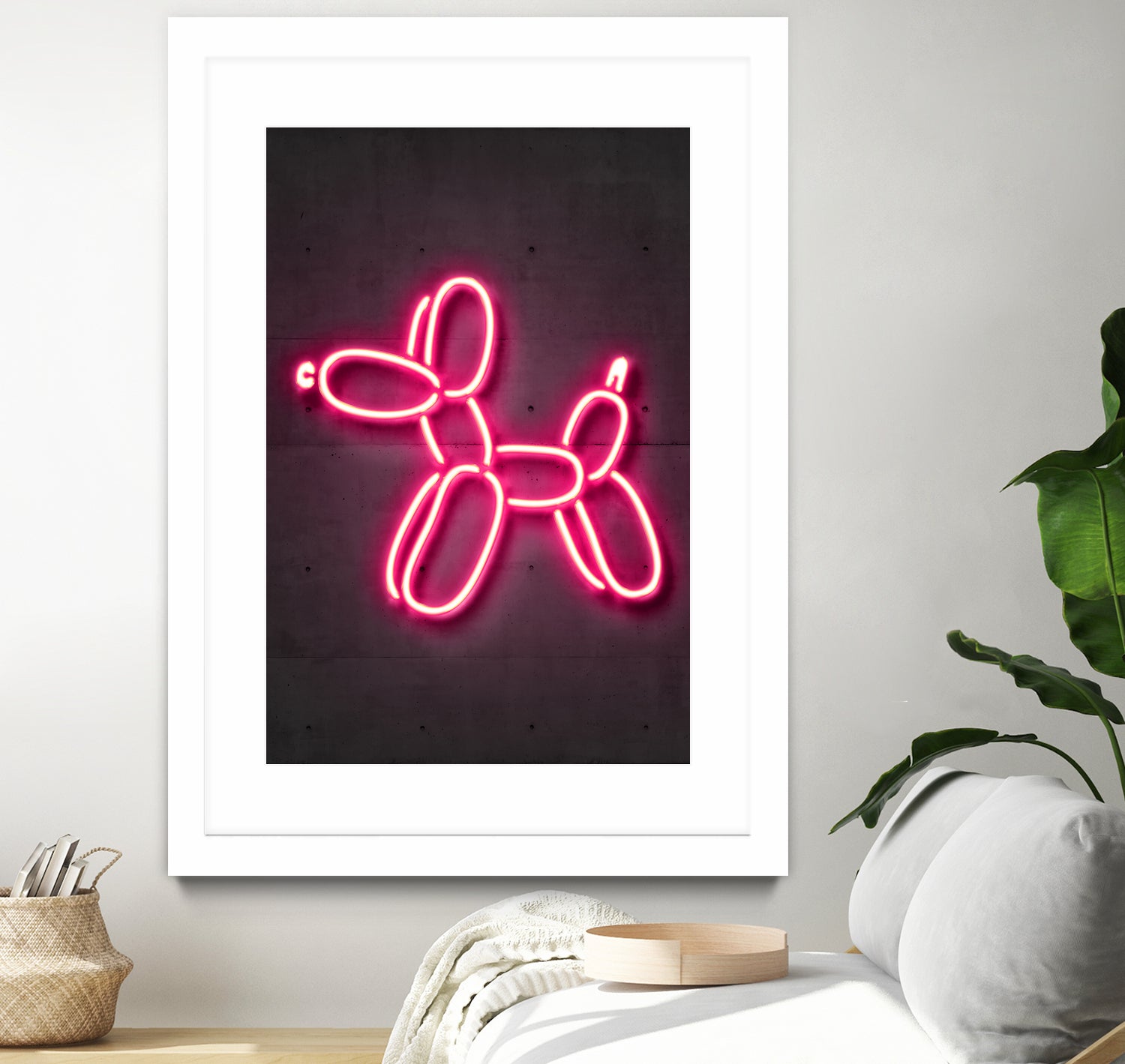 Balloon dog by Octavian Mihai Mielu on GIANT ART - pink 3d art