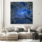 Moonlight Trees by Igor Zenin on GIANT ART - blue digital painting