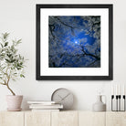 Moonlight Trees by Igor Zenin on GIANT ART - blue digital painting