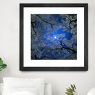 Moonlight Trees by Igor Zenin on GIANT ART - blue digital painting