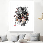 Demon Nezuko sumi-e by Antonio Camarena on GIANT ART - white digital painting