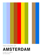 The colors of Amsterdam by Hyo Kim on GIANT ART - red typography