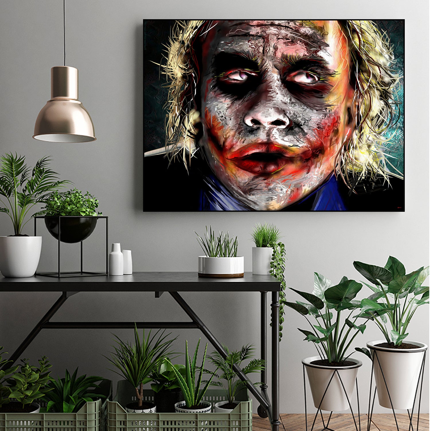 The Joker Painted by Daniel Janda on GIANT ART - green digital painting