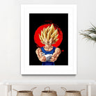 vegeta  pop art illustration by Nafiatul Waqi'ah on GIANT ART - blue digital painting