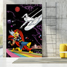 Marvel: Thor vs The Silver Surfer by Dan Avenell on GIANT ART - black digital painting