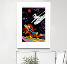 Marvel: Thor vs The Silver Surfer by Dan Avenell on GIANT ART - black digital painting