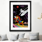 Marvel: Thor vs The Silver Surfer by Dan Avenell on GIANT ART - black digital painting