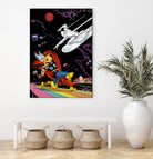 Marvel: Thor vs The Silver Surfer by Dan Avenell on GIANT ART - black digital painting