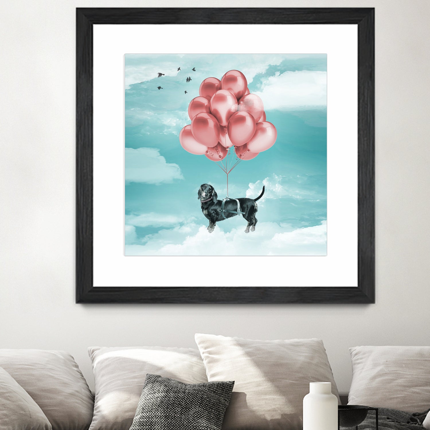 Dachshund Drift by Vin Zzep on GIANT ART - white digital drawing