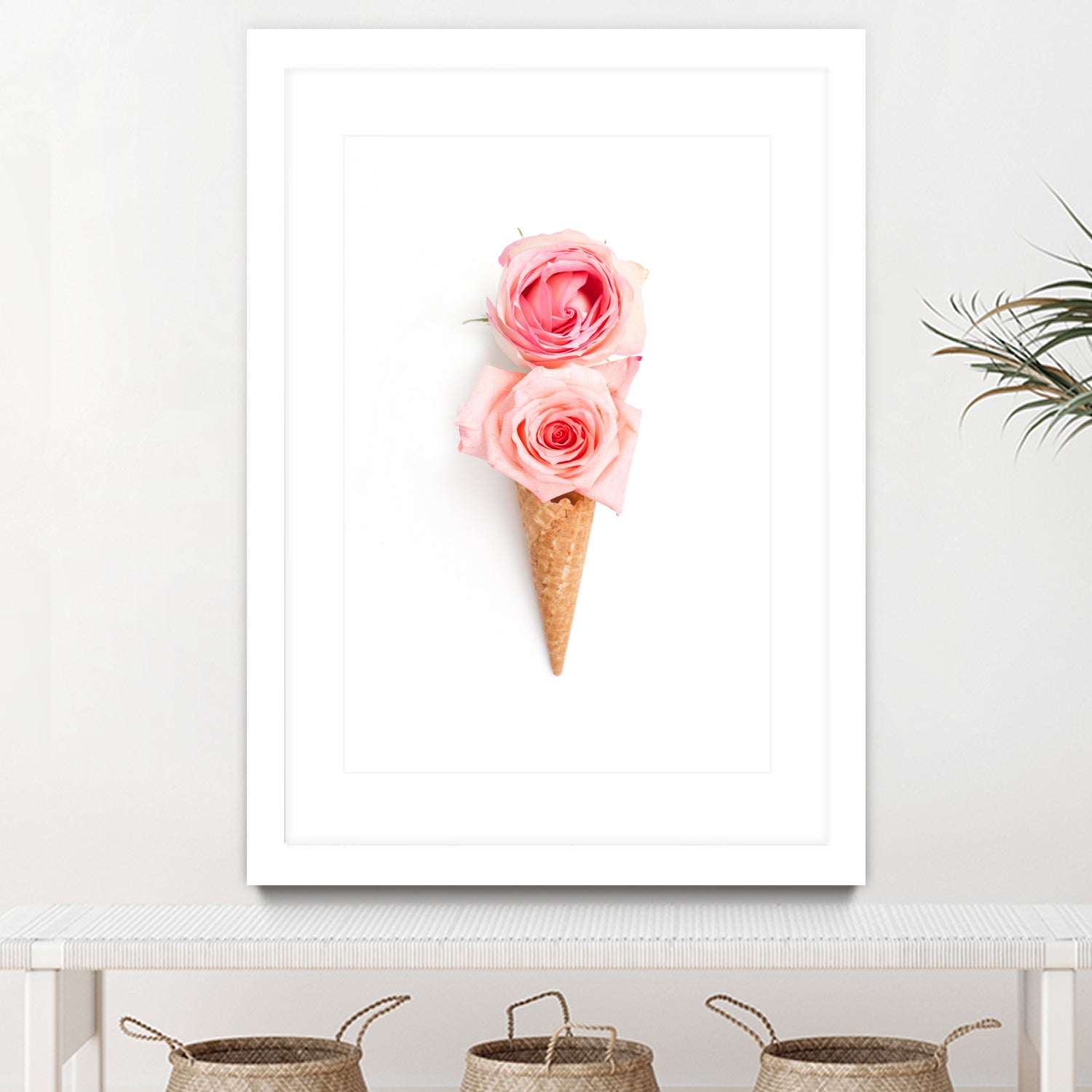 Two scoops by Olivia Lorot on GIANT ART - pink photo illustration