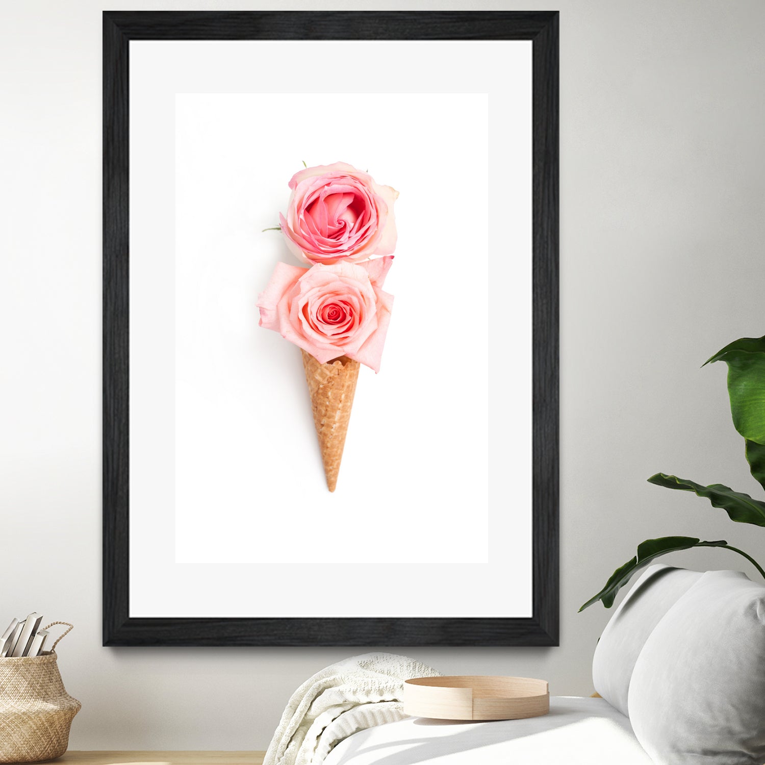 Two scoops by Olivia Lorot on GIANT ART - pink photo illustration