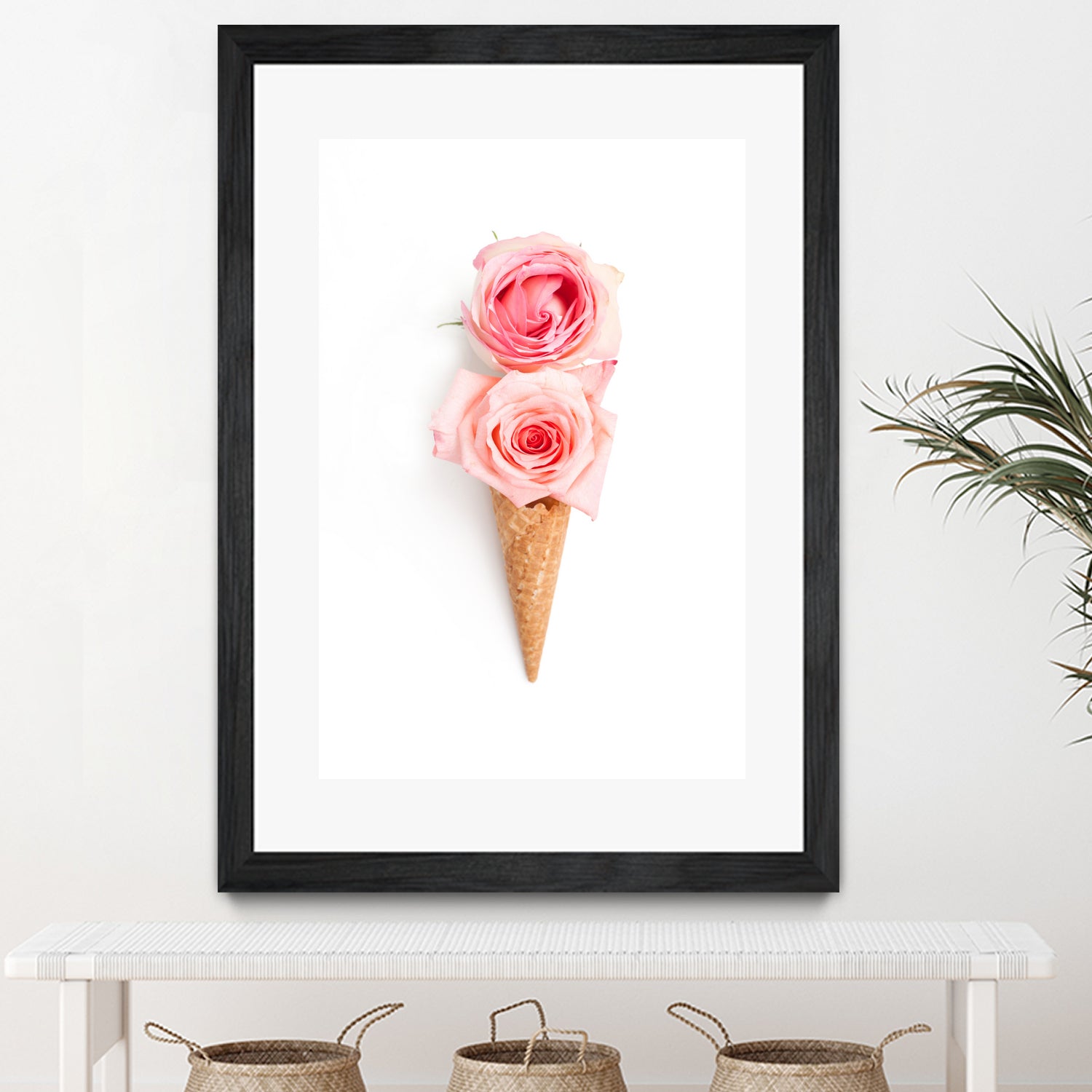 Two scoops by Olivia Lorot on GIANT ART - pink photo illustration