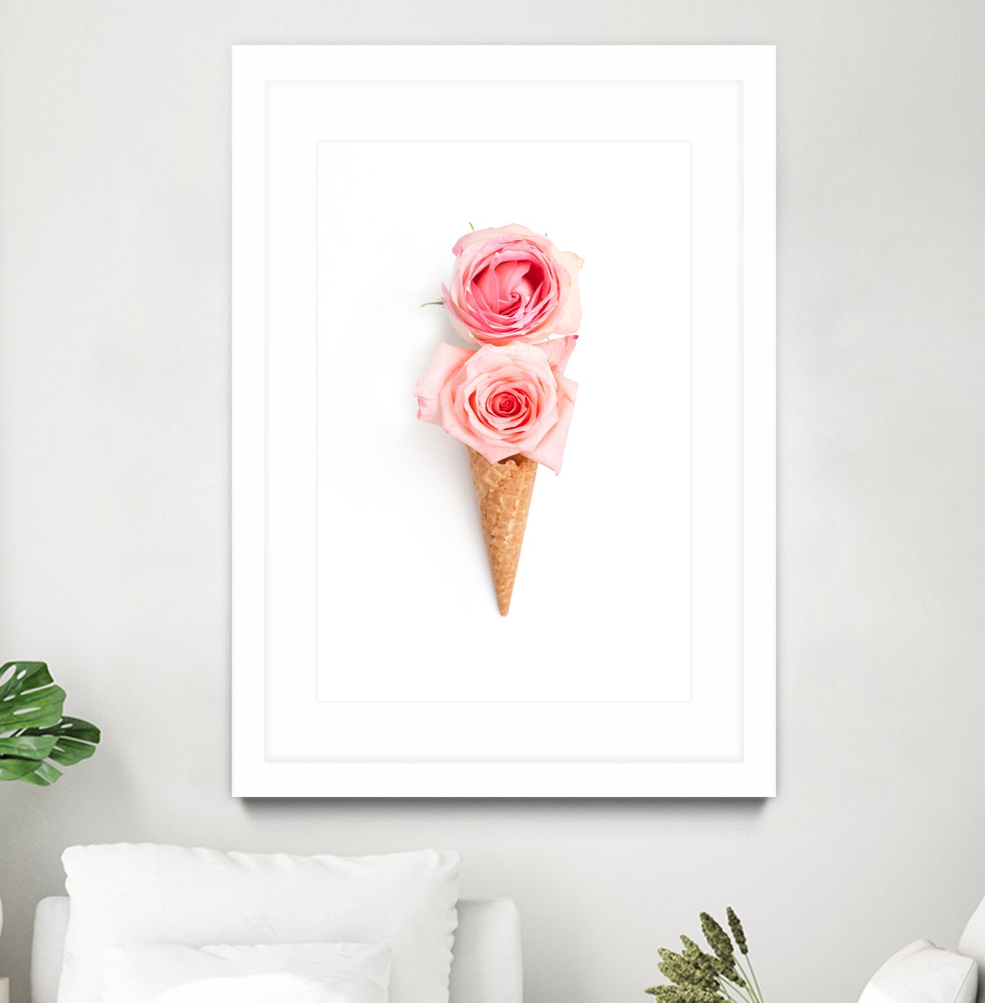 Two scoops by Olivia Lorot on GIANT ART - pink photo illustration