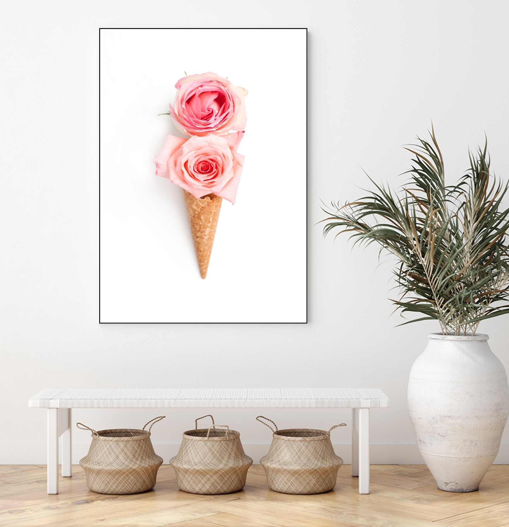 Two scoops by Olivia Lorot on GIANT ART - pink photo illustration