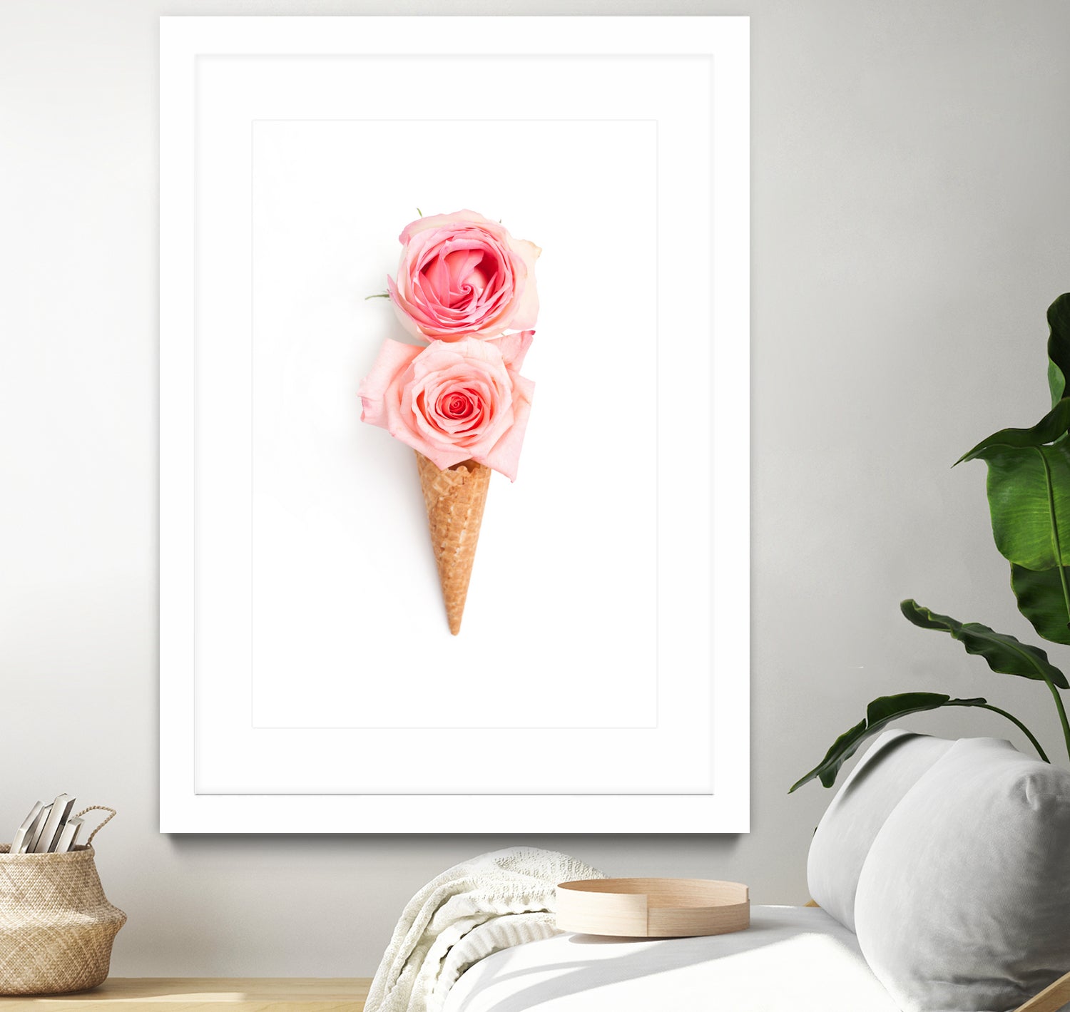 Two scoops by Olivia Lorot on GIANT ART - pink photo illustration